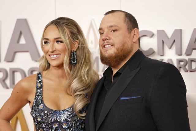Nicole Hocking Combs and Luke Combs attend The 56th Annual CMA Awards. (Jason Kempin / Getty Images)