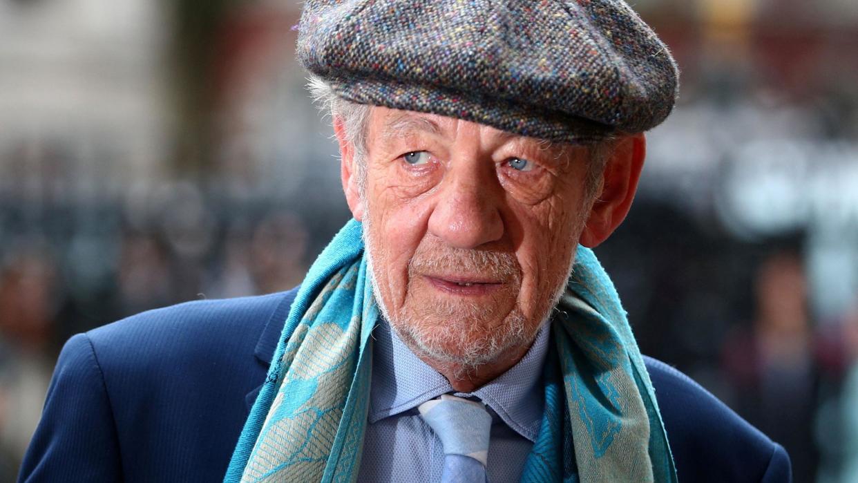 Actor Ian McKellen attends a Service of Thanksgiving for Sir Peter Hall at Westminster Abbey in London, Britain, September 11, 2018.