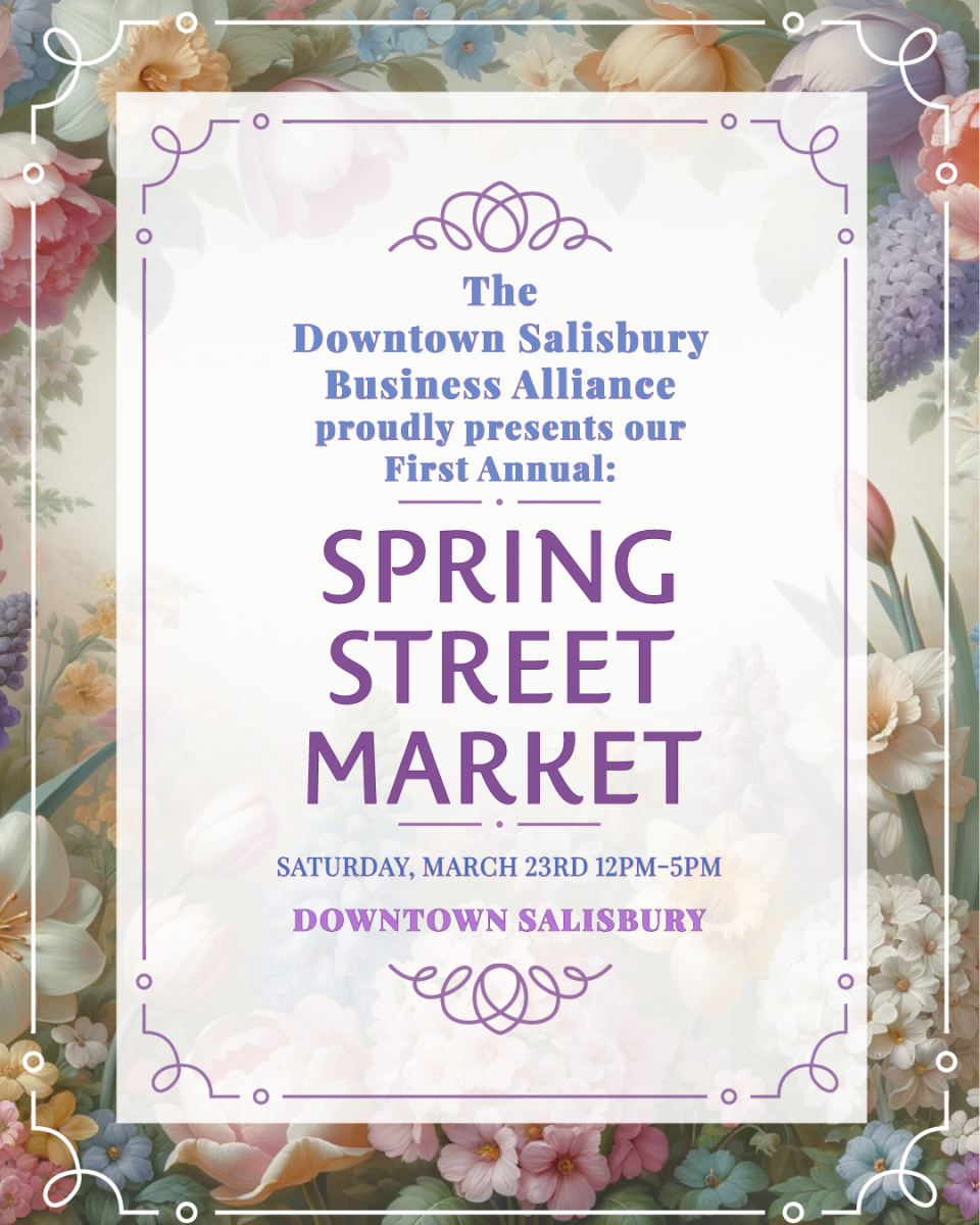 The first annual Spring Street Market, created by the Downtown Business Alliance, will take place March 30, 2024, from 12-5 p.m. in Downtown Salisbury.