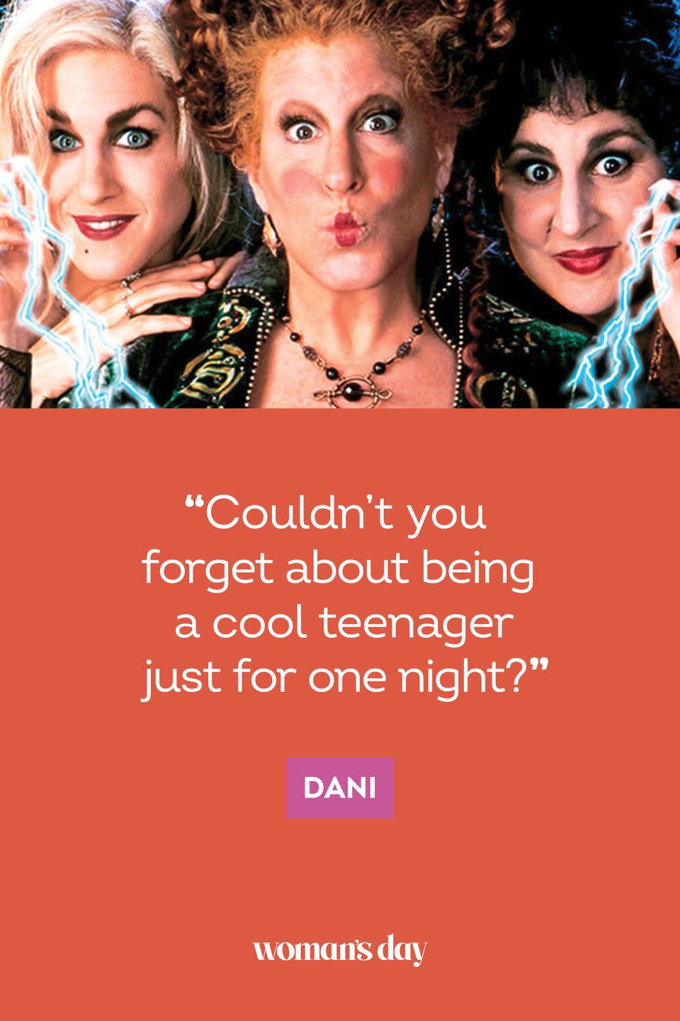 <p>“Couldn’t you forget about being a cool teenager just for one night?” — Dani</p>