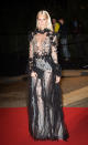 <p>The second eldest Delevingne star wore a sheer black floor-length gown for the GQ Awards </p>