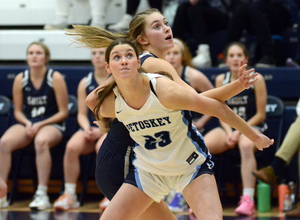 Caroline Guy and the Petoskey girls took a loss Monday, though they've got a chance to finish out a back to back Big North Conference title on Friday at Traverse City Central.