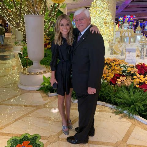 <p>Kelly Ripa Instagram</p> Kelly Ripa and her dad Joe Ripa.