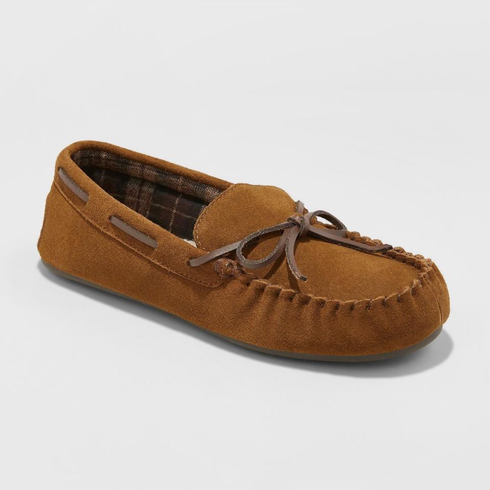 Not all guys are fans of house slippers. But it&rsquo;ll be hard to turn down <strong><a href="https://www.target.com/p/men-s-topher-moccasin-slipper-goodfellow-co-153/-/A-53440669?preselect=53301276#lnk=sametab" target="_blank" rel="noopener noreferrer">this pair of Topher Moccasin Slippers from Goodfellow &amp; Co.</a></strong>, Target&rsquo;s in-house menswear brand. They are cozy, yet sturdy, and the more affordable alternative to <strong><a href="https://www.ugg.com/s/UGG-US/men-slippers/olsen-slipper/887278031376.html">the popular Ugg Olsen Slipper</a></strong> for men. Perfect for a day snuggled up on the couch watching Netflix