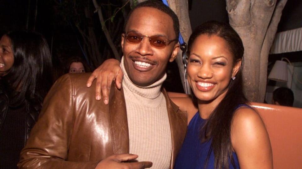 Jamie Foxx and Garcelle Beauvais in 2002. (Getty Images)