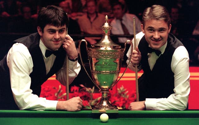 Ronnie O'Sullivan and Stephen Hendry