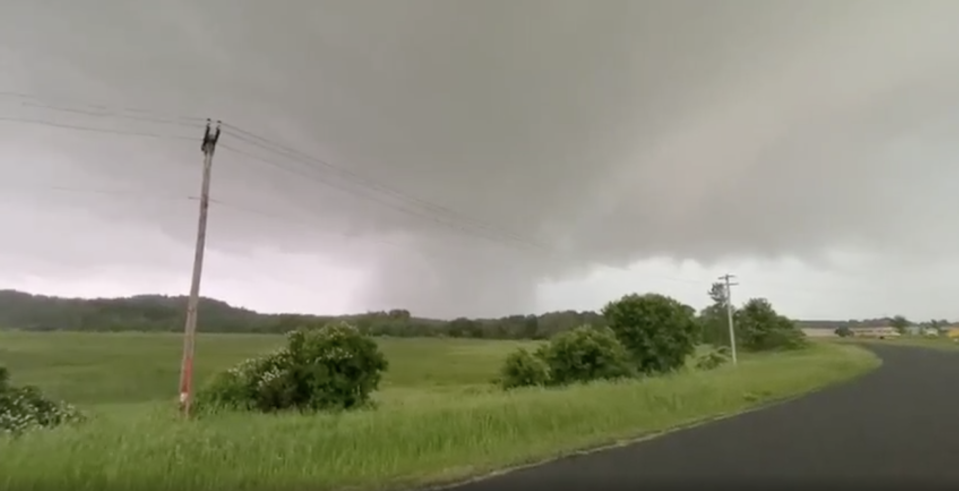 A tornado touched down near Tomah on Wednesday.