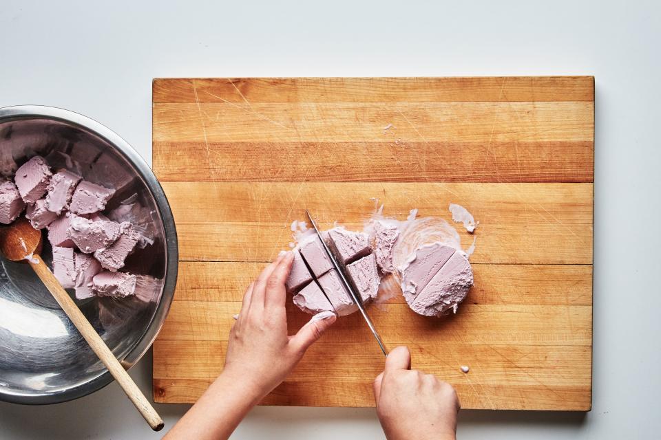 We learned how to cut ice cream from Claire Saffitz’s epic ice cream sandwich recipe.
