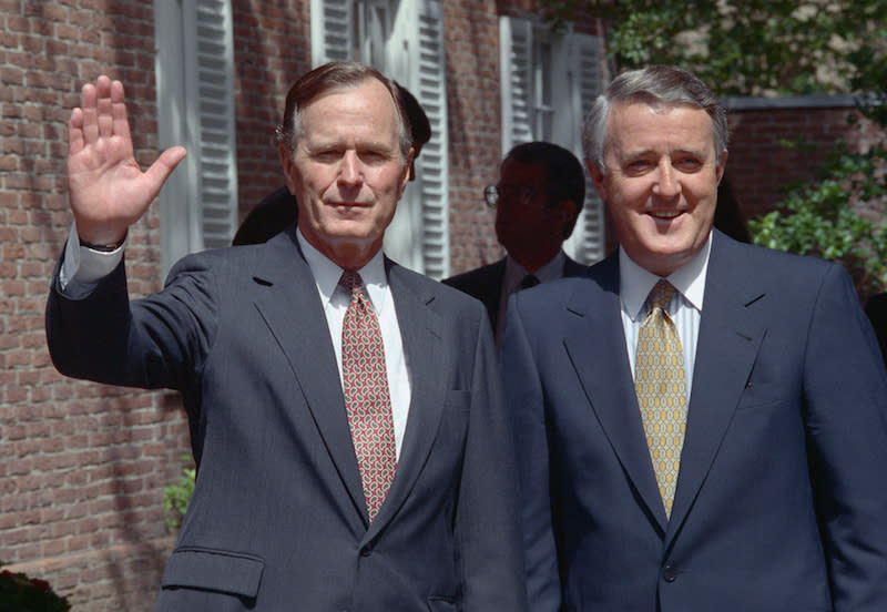 George H.W. Bush, Brian Mulroney’s friendship in photos