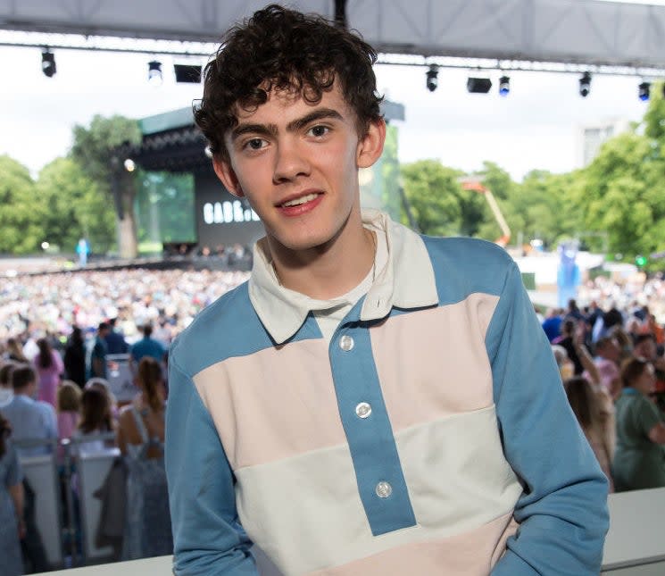 closeup of joe at a festival