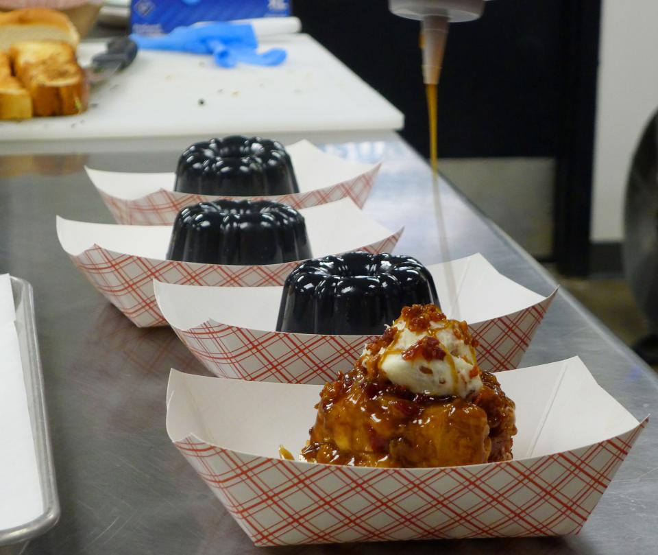 Monkey bread is one of the new dishes at JR's SouthPork Ranch at the Iowa State Fair.