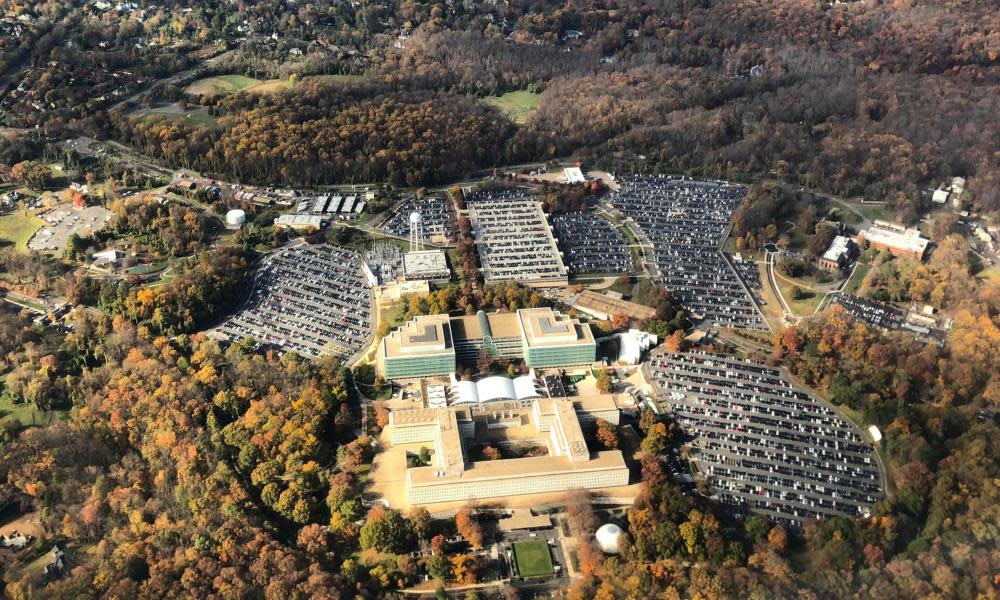 The George Bush Center for Intelligence, the headquarters of the CIA, is seen in Langley, Virginia.