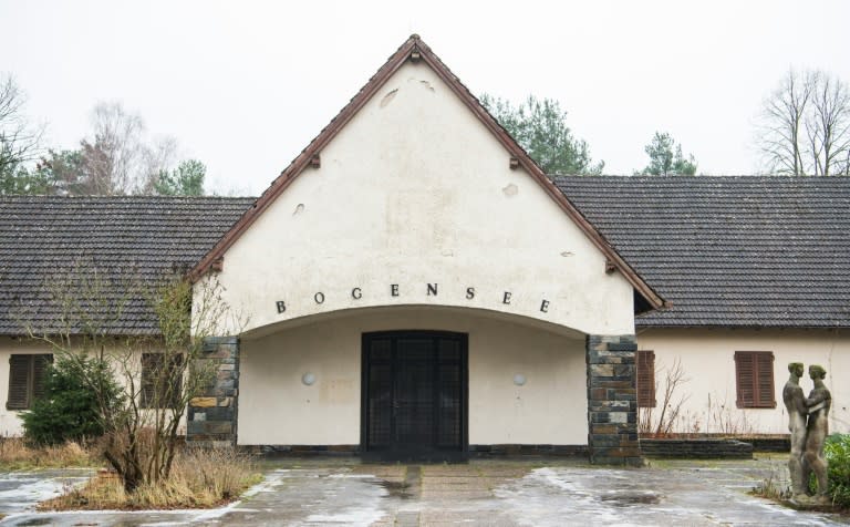 View of the villa built for Nazi propaganda chief Joseph Goebbels between 1936-39, near the Bogensee lake north of Berlin