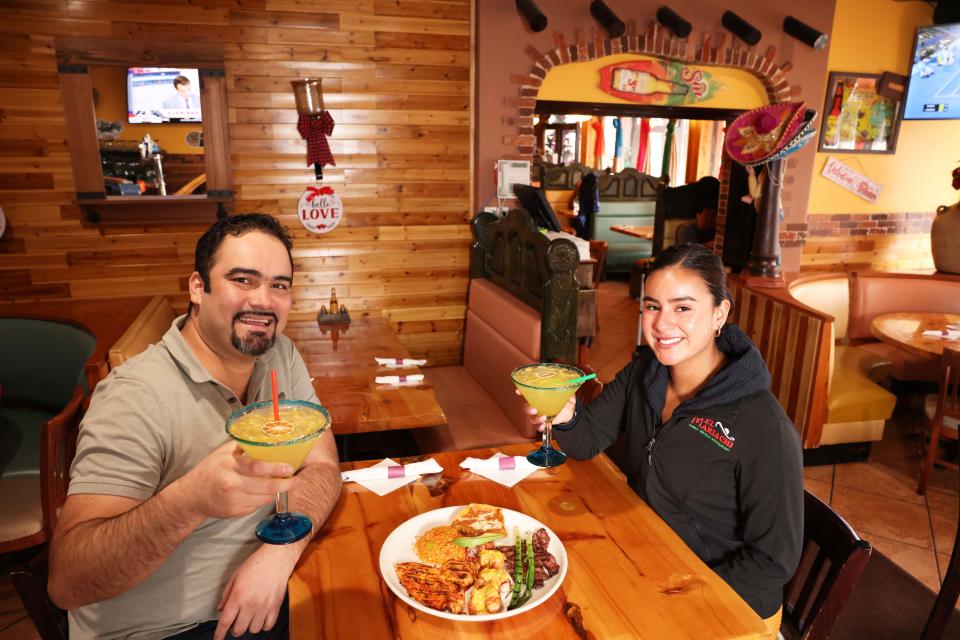 El Mariachi in Easton co-owner Roberto Arechiga and manager Kelsey Alarcon on Wednesday, Feb. 22, 2023.