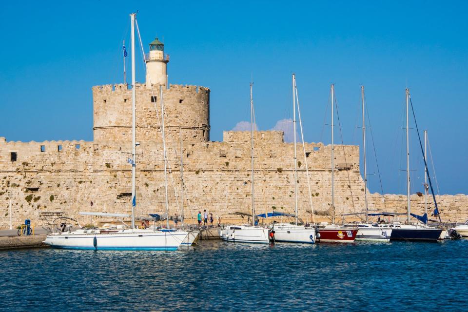 Rhodes harbor castle