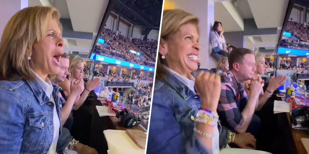 Watch Hoda Kotb's hilarious reactions as she cheers on Simone Biles