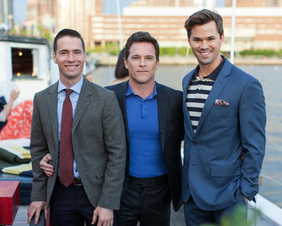 Clark Johnsen, Michael Doyle, and Andrew Rannells