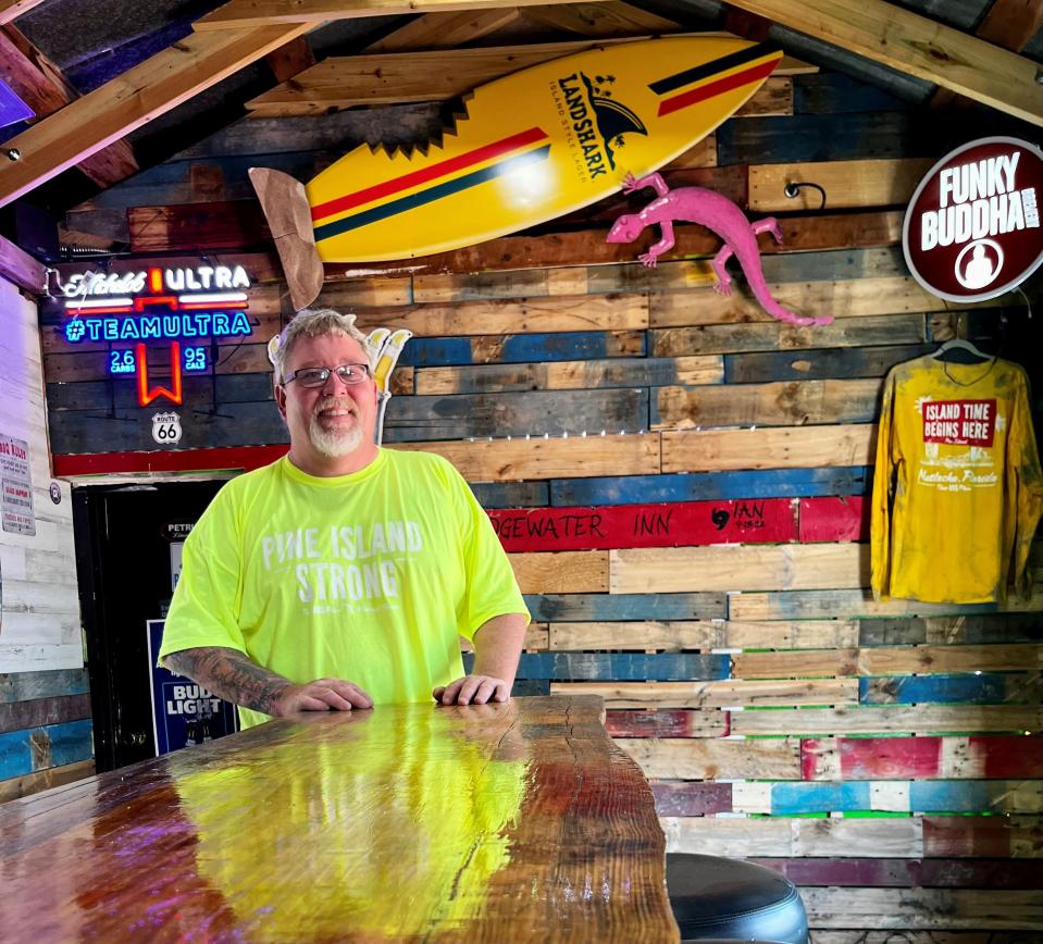 John Petrus completely redid That BBQ Place after Hurricane Ian heavily damaged his "cozy little dive" on Matlacha.