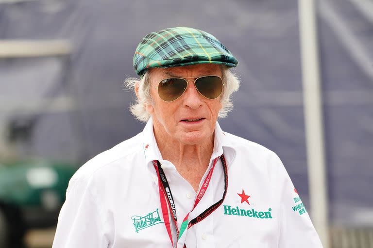 Sir Jackie Stewart durante la práctica antes del Gran Premio de F1 de Italia en el Autodromo di Monza 