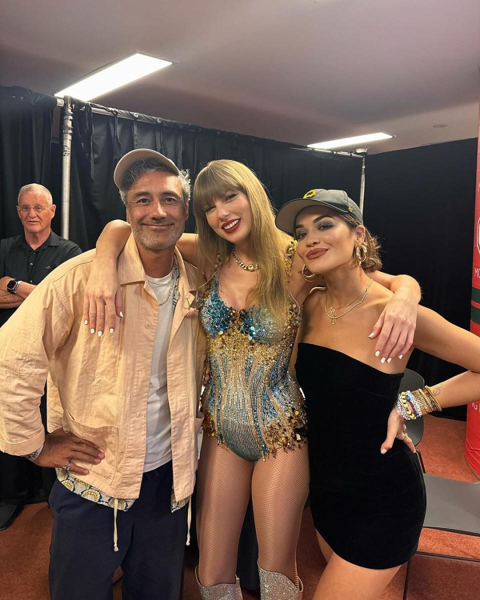 <p>Taika Waititi, Taylor Swift & Rita Ora</p>