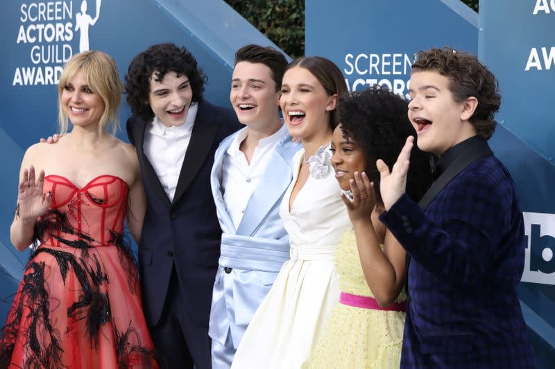 FILE PHOTO: 26th Screen Actors Guild Awards – Arrivals – Los Angeles, California, U.S., January 19, 2020 – Cast of Stranger Things