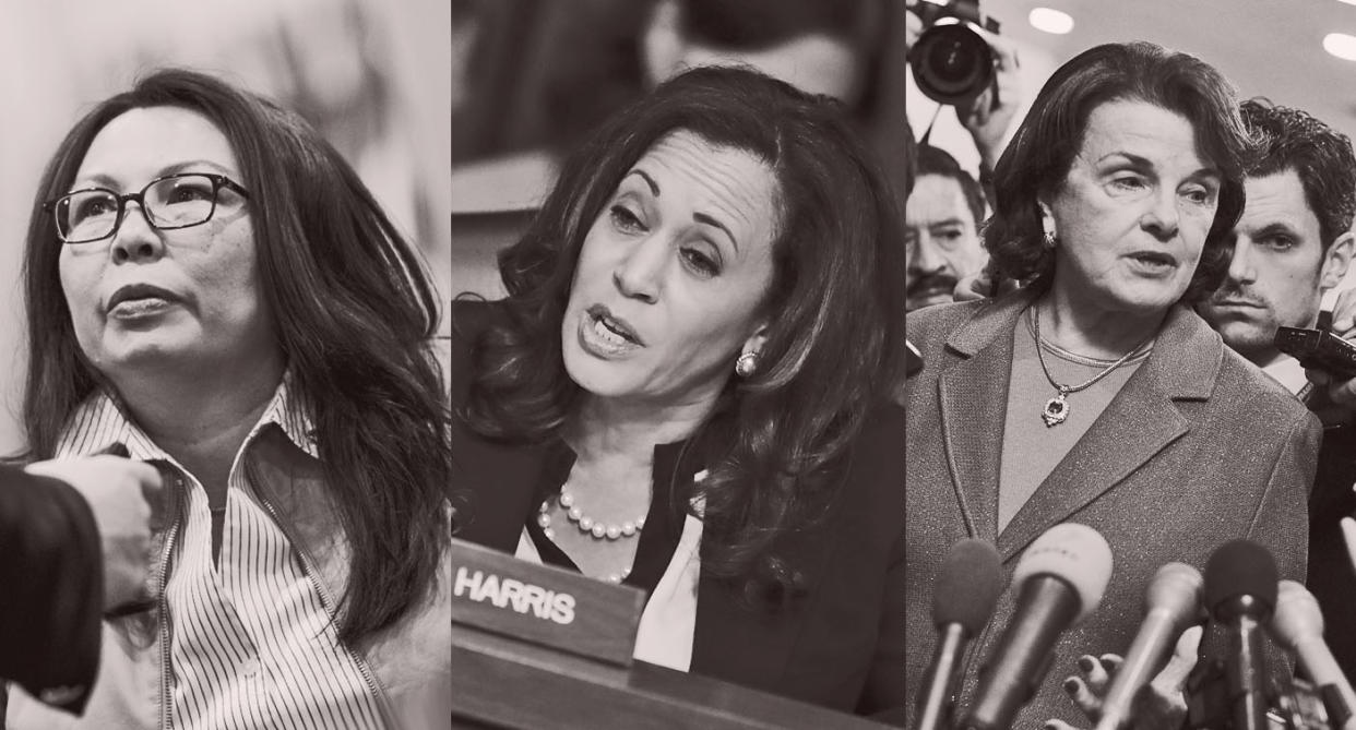 Tammy Duckworth, Kamala Harris, Dianne Feinstein (Photo: Getty Images)