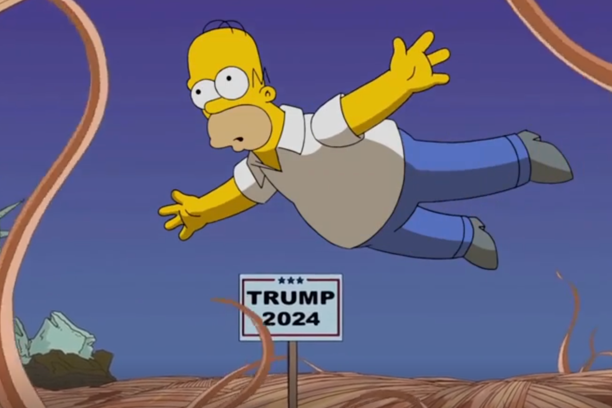 Homer in the ‘Trumptastic Journey’ episode of ‘The Simpsons’ (Channel 4)