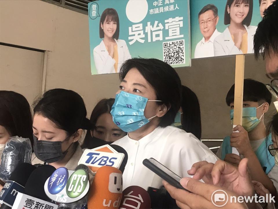 無黨籍台北市長參選人黃珊珊。   圖：周煊惠 / 攝