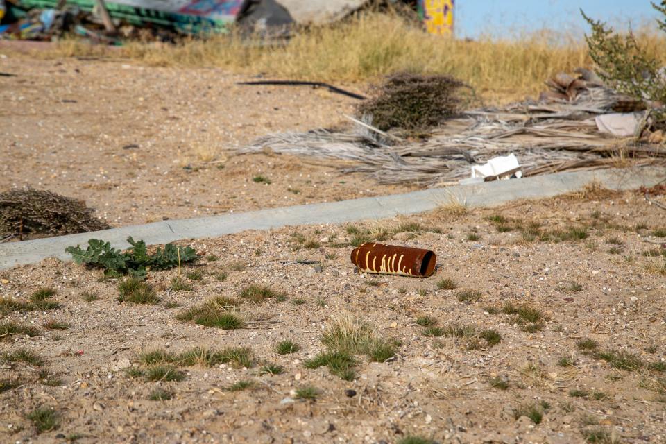 An abandoned water park in Newberry Springs, California.