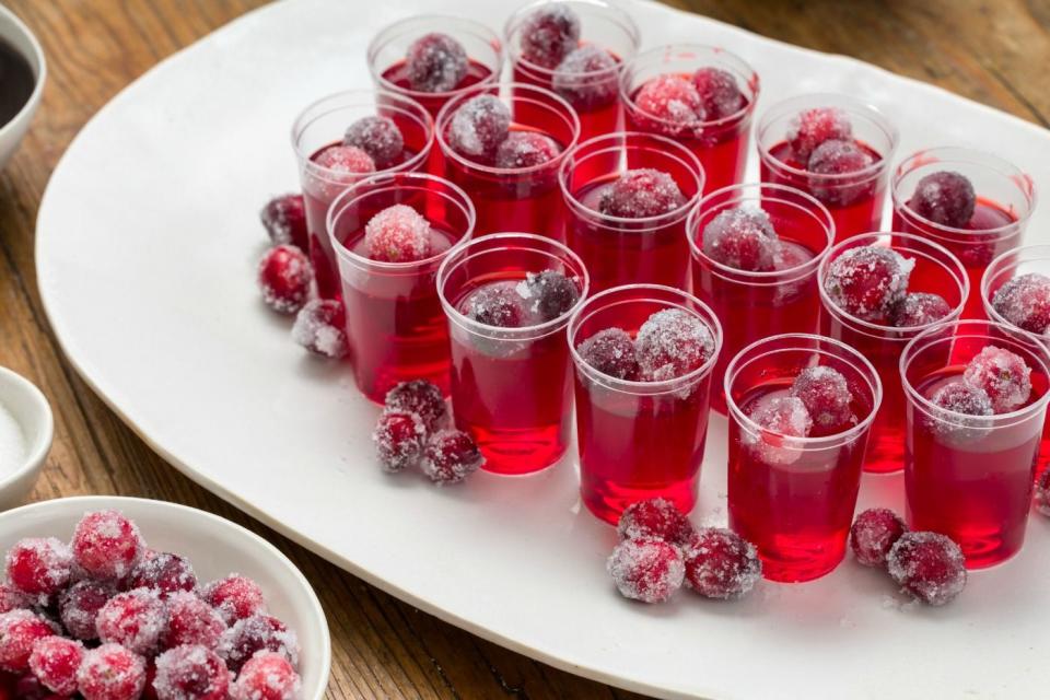 Cranberry Jello Shots