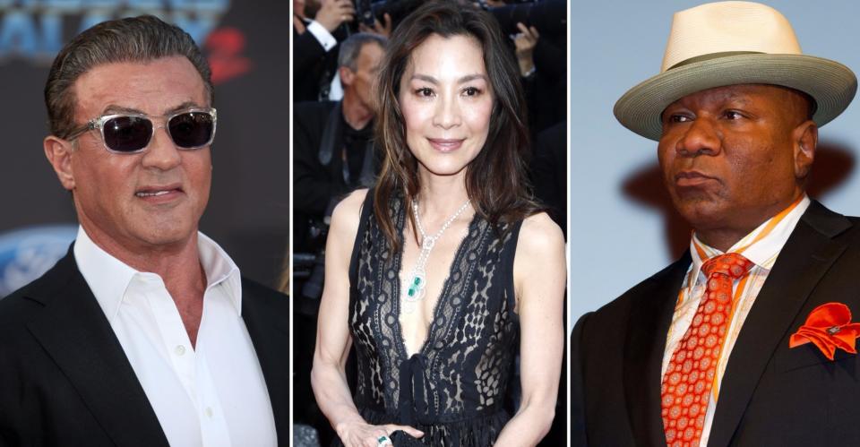 L-R: Sylvester Stallone, Michelle Yeoh and Ving Rhames - Marvel's next super-team? (Credit: WENN)