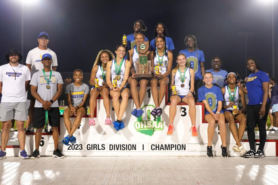 Gahanna Lincoln, which is one of the 10 largest schools in Ohio, won its second straight girls track and field team championship on June 3, 2023. Mason and Westerville Central, which are also in the top 10% in the state in enrollment, finished in second and third in the team standings.