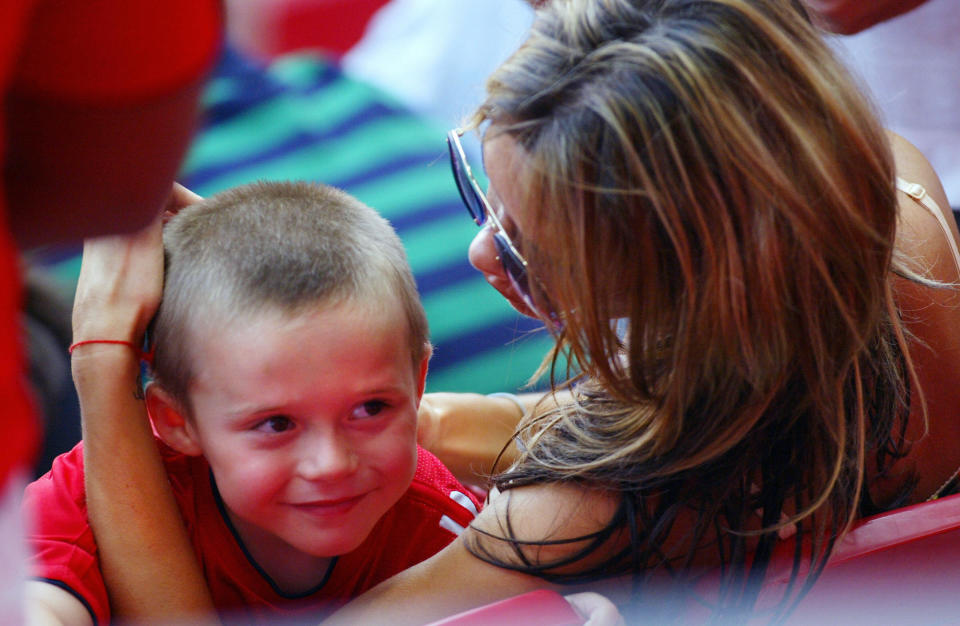 Victoria Beckham and Brooklyn Beckham