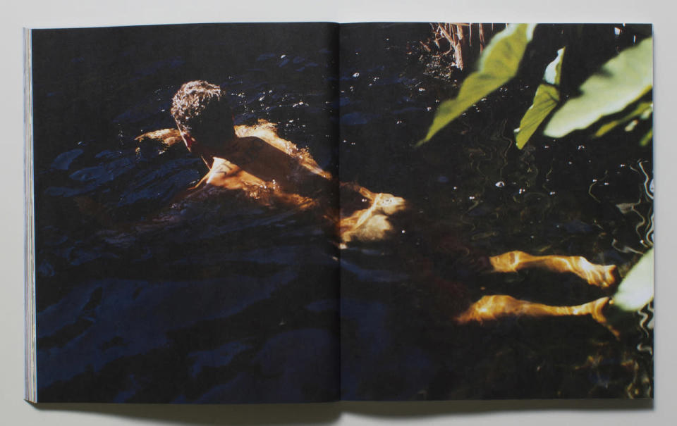 A model skinny dips in an “A&F Quarterly” from 2001.