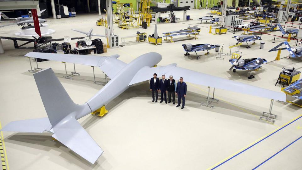 The privately owned business Baykar builds Akinci drones, for which Motor Sich provides engines. (Baykar Makina)