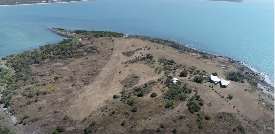 Poole Island is located just off the Queensland coast  (YouTube/Richard Vanhoff)