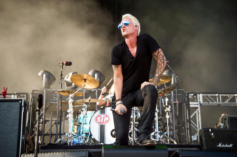 Jeff Gutt of Stone Temple Pilots performs at the Rock on the Range Music Festival in Columbus, Ohio, in 2018. The band will play outside Lambeau Field on Sept. 23 for Packers home opener weekend.