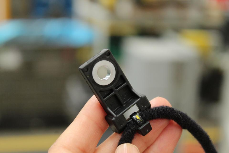 Ford adds to its legacy of using sustainable materials in its vehicles and becomes the first automaker to use 100% recycled ocean plastics to produce car parts; wiring harness clips, pictured, in Ford Bronco Sport are the first of many the company plans to produce using discarded plastic fishing nets.