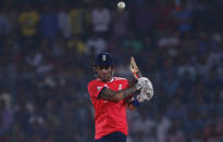 Cricket - England v New Zealand - World Twenty20 cricket tournament semi-final - New Delhi, India - 30/03/2016. England's Alex Hales plays a shot. REUTERS/Adnan Abidi