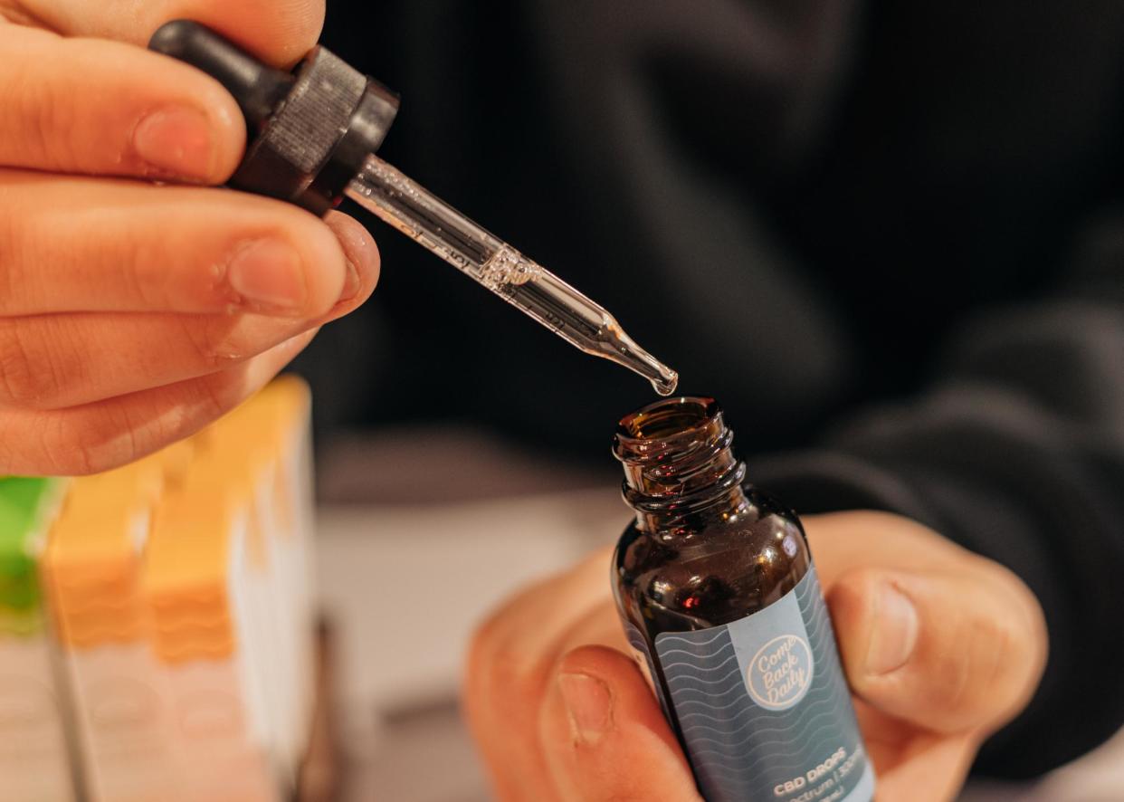 <span>A few years ago, CBD products were everywhere.</span><span>Photograph: Bloomberg/Getty Images</span>