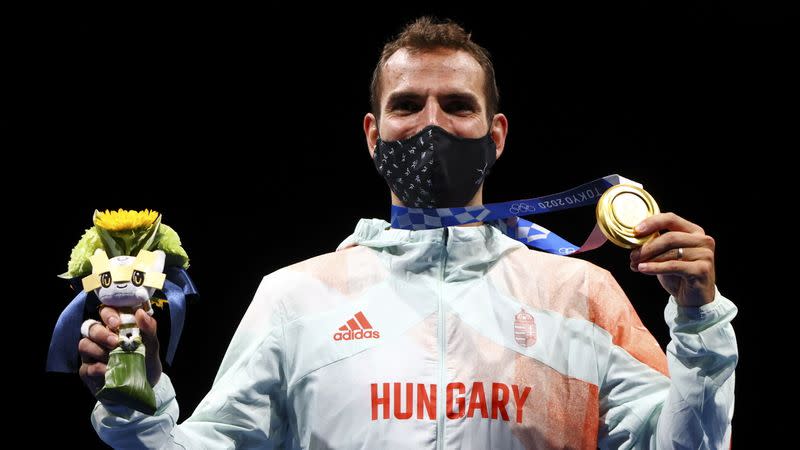 Fencing - Men's Individual Sabre - Medal Ceremony