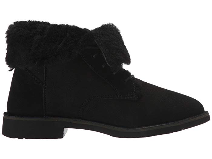 Along with classic and warm chestnut, the Ugg Quincy bootie comes in a stylish and sleek black. (Photo: Zappos)