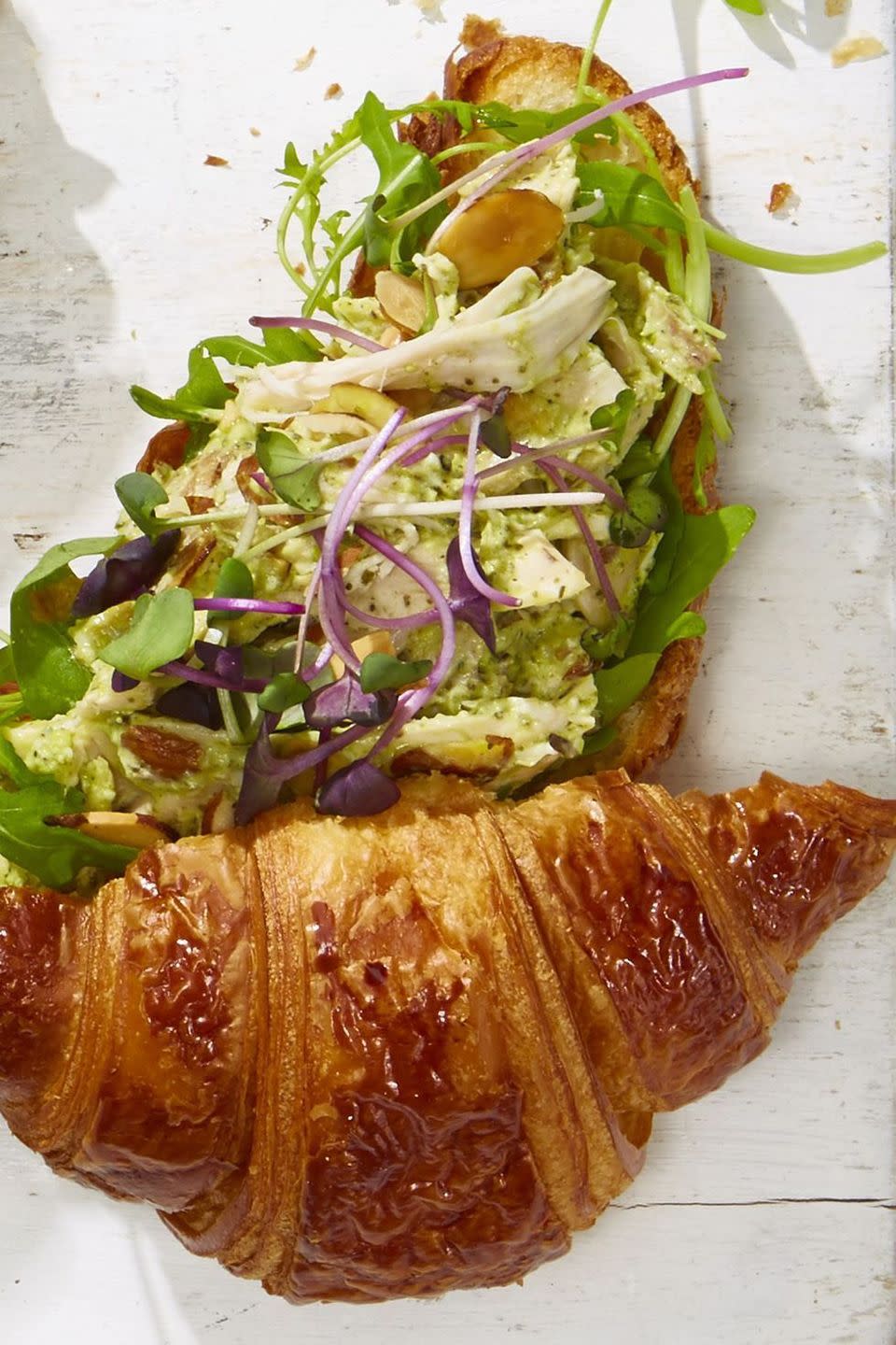 Pesto Chicken Salad Croissants