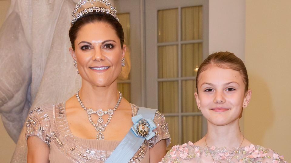 Crown Princess Victoria of Sweden and Princess Estelle of Sweden 