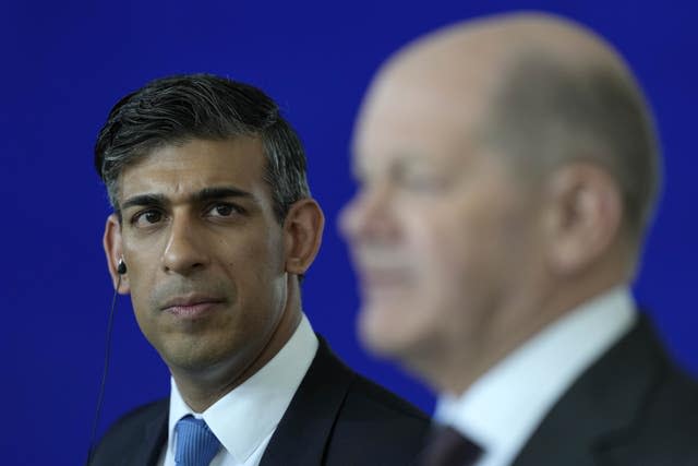 Rishi Sunak and Olaf Scholz