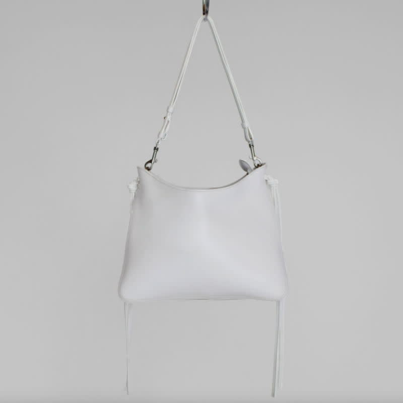 Gig Bag in White Leather