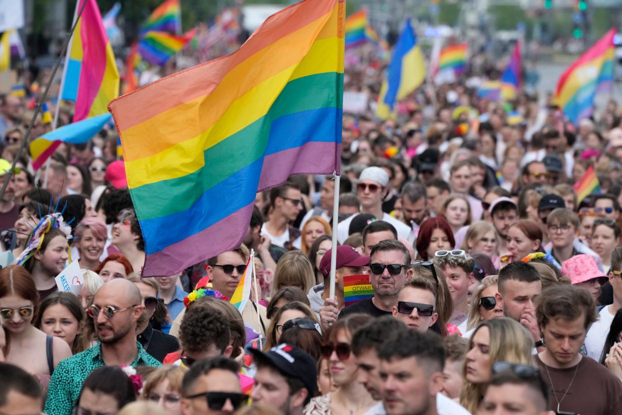 Poland LGBT Parade (Copyright 2023 The Associated Press. All rights reserved)