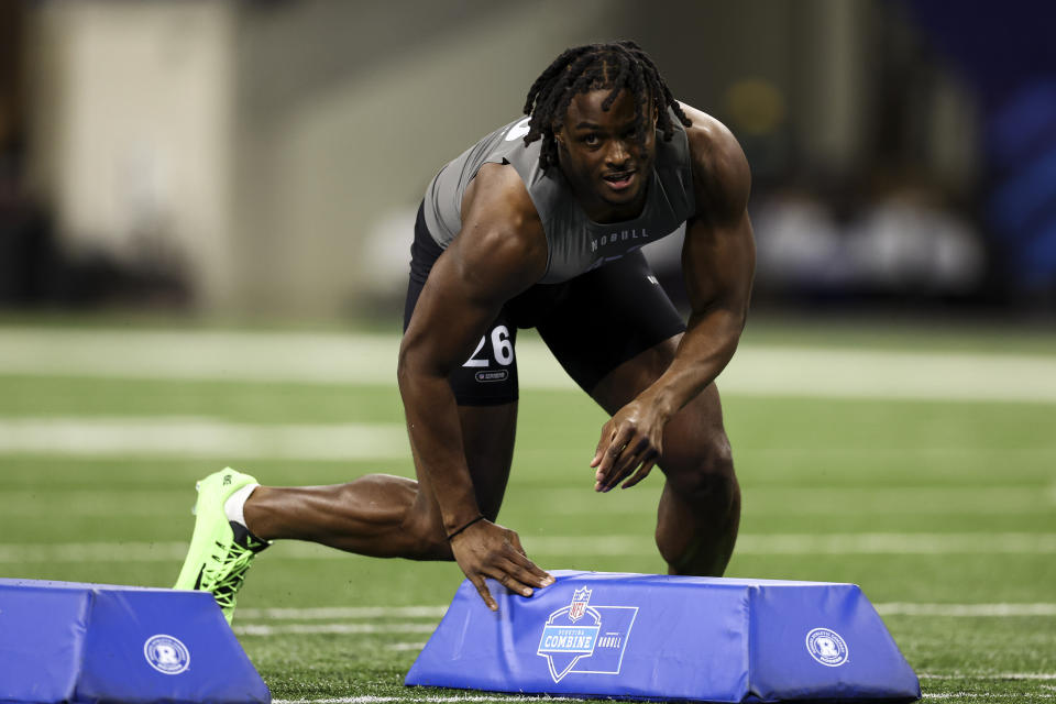 Alabama's Dallas Turner is one of scouts' favorite edge players this NFL draft class. (Photo by Kevin Sabitus/Getty Images)