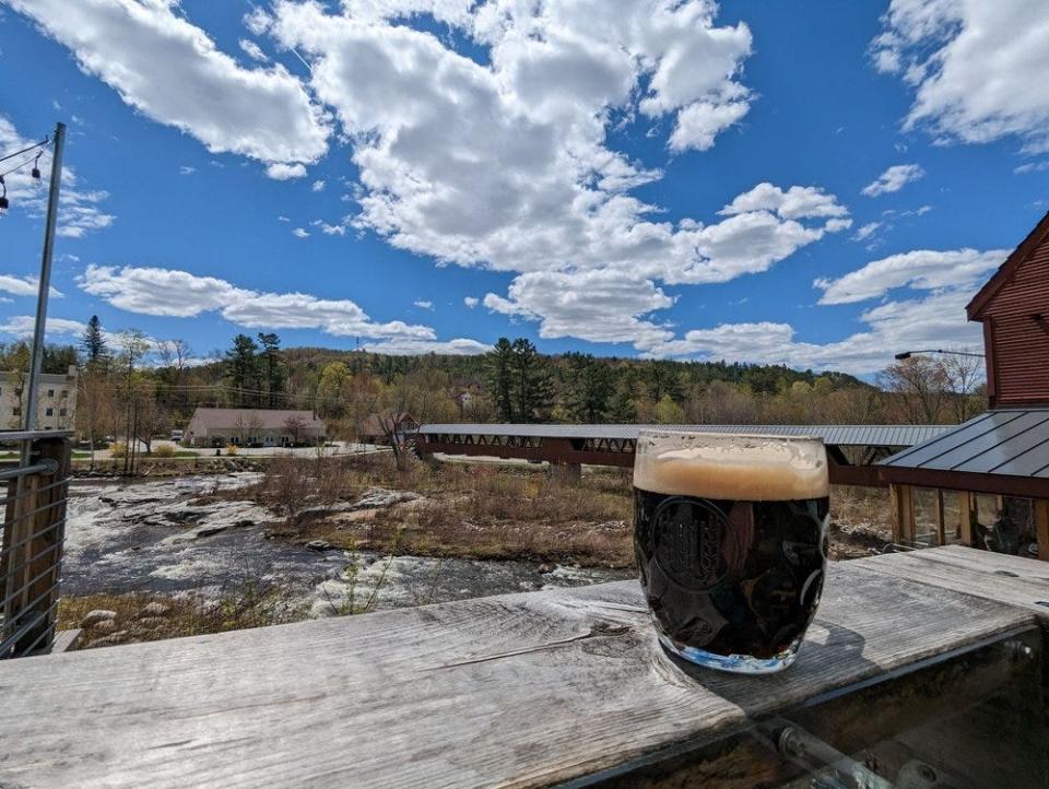 The view at Schilling Beer in New Hampshire