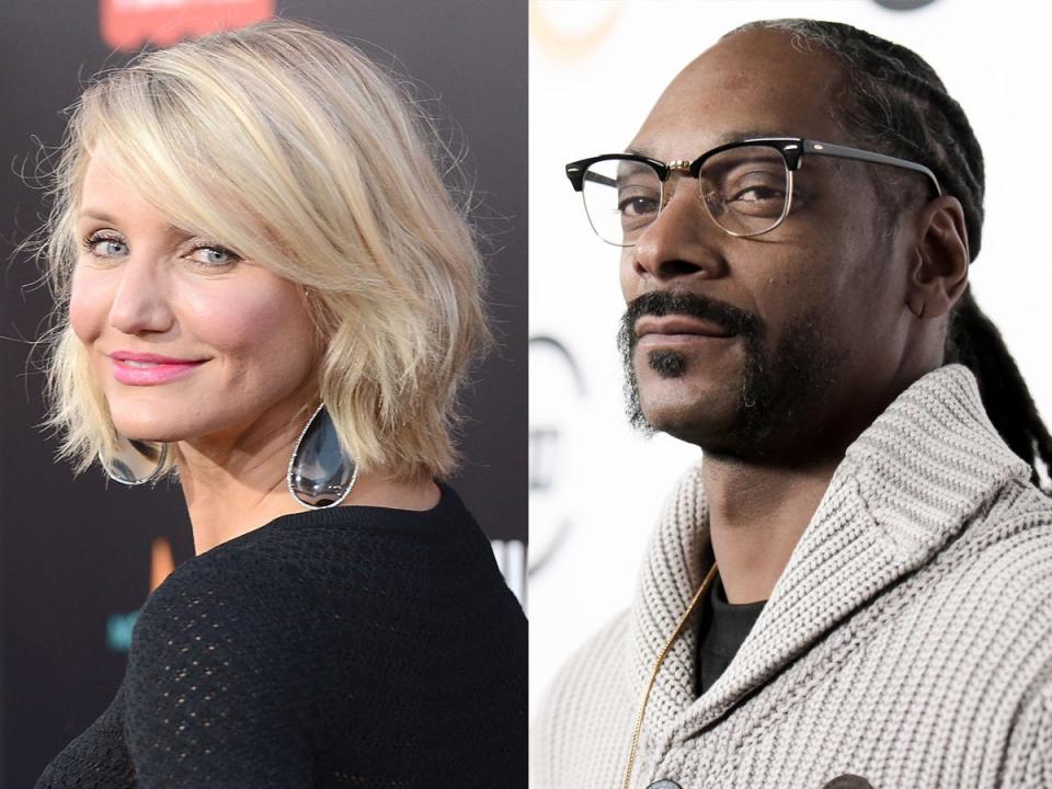 Cameron Diaz and Snoop Dogg 